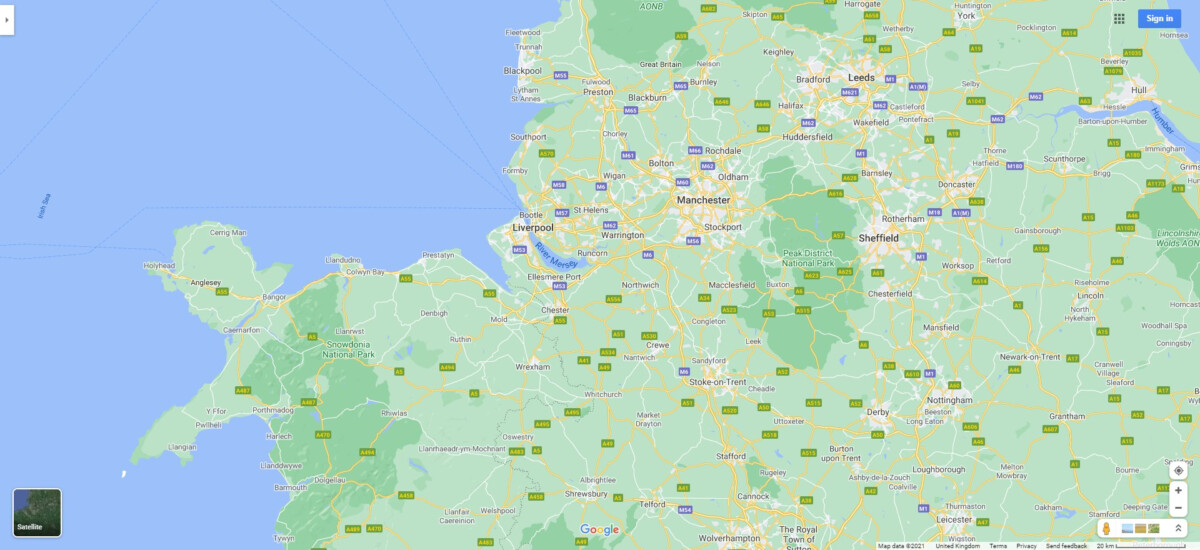 Northwest UK Map 1